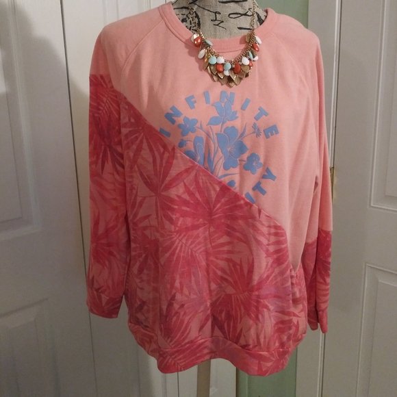 Jeaniemade Tops - 2329 Size XL Jeaniemade Upcycled Sweatshirt Soft with Stretch